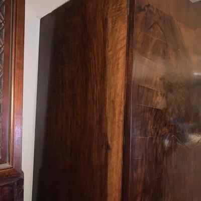 1920s walnut wardrobe 3 piece unit