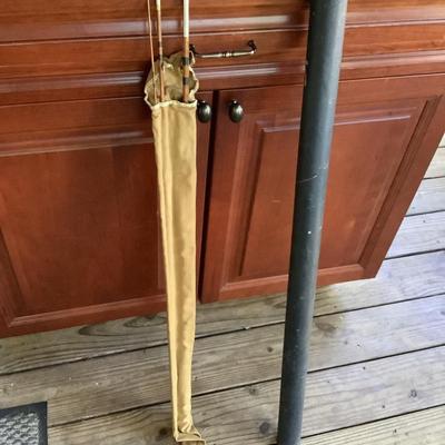 Vintage Bamboo fly fishing rod 9â€™