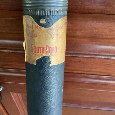 Vintage Bamboo fly fishing rod 9â€™