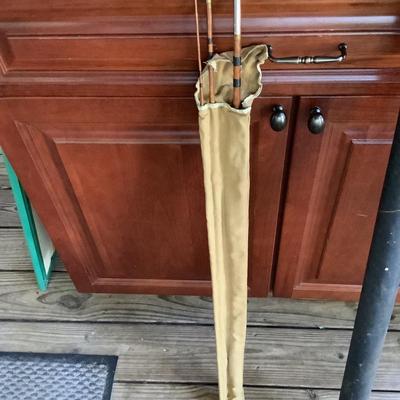 Vintage Bamboo fly fishing rod 9â€™