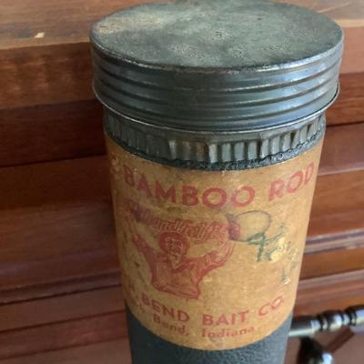Vintage Bamboo fly fishing rod 9â€™
