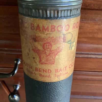 Vintage Bamboo fly fishing rod 9â€™