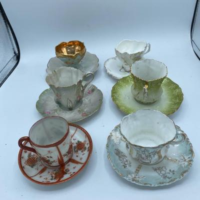 Spectacular Collection of Demitasse/Chocolate Cups and Saucers
