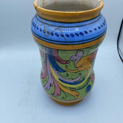 Italian Hanad Painted Vase