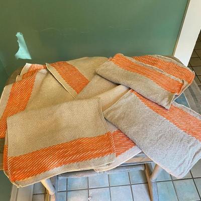Eight MCM Linen and Cotton blend Woven Placemats
