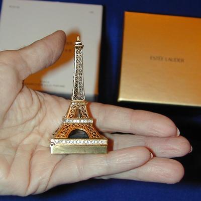 Estee Lauder Beyond Paradise Eiffel Tower Solid Perfume Compact Lot 8