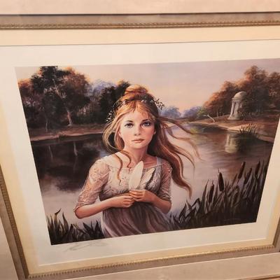 Lot #80  Pati Bannister Framed Limited Edition Print - "Swan Lake"
