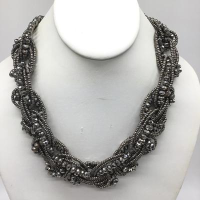 Glass Beaded Costume Necklace