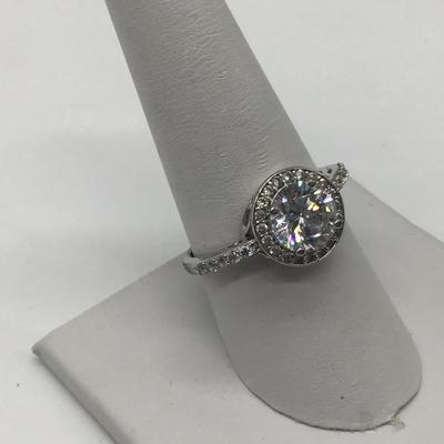 Large Silver 925 Cocktail Ring
