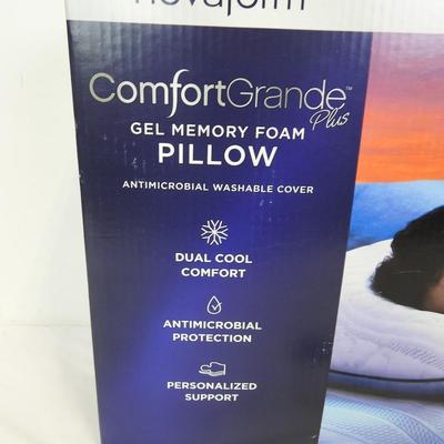 Novaform Gel Memory Form Pillow, Standard/Queen Size, gently used