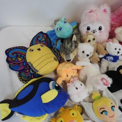24 pc Stuffed Animal Toys: Minnie Mouse, Bears, Monkeys, Tinkerbell, etc