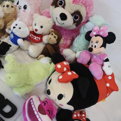 24 pc Stuffed Animal Toys: Minnie Mouse, Bears, Monkeys, Tinkerbell, etc