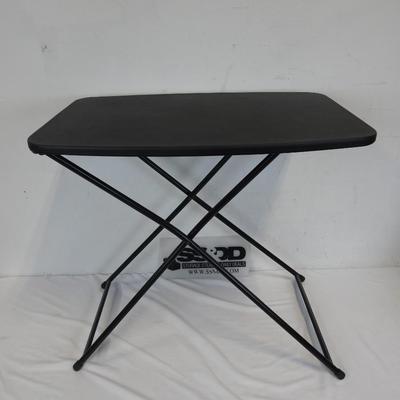 Small Collapsible Folding Table, Black, 18