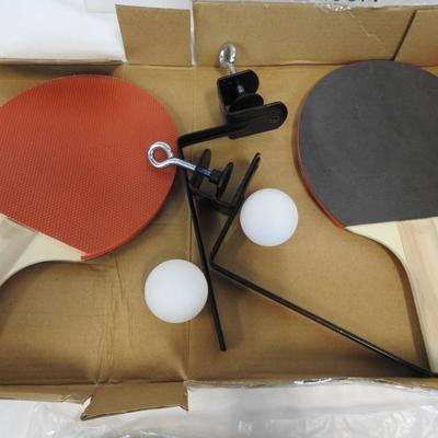 Franklin Chux! Kornhole Jr. No Beanbags. 23"x48" each PLUS Table Tennis Set