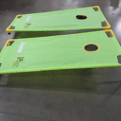 Franklin Chux! Kornhole Jr. No Beanbags. 23"x48" each PLUS Table Tennis Set
