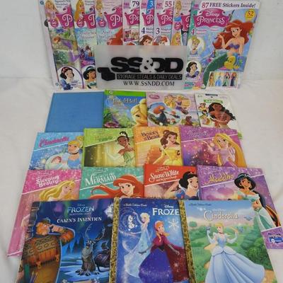 24 Children's Books/Magazines, Disney Princesses, Little Golden Books