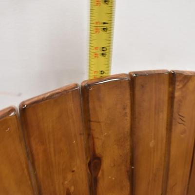 2 Brown Wooden Side Chairs with Brown Vinyl Cushioned Seats