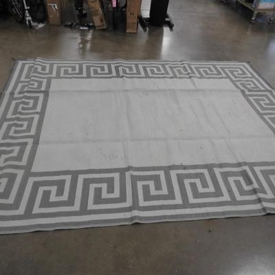 Auto Drive 9" x 12" Gray Reversible RV Outdoor Patio Mat, Used