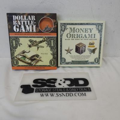 Dollar Battle-Gami Book & Paper. Money Origami Instructions, Papers, & DVD