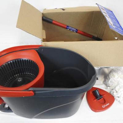 O-Cedar Easywring Microfiber Spin Mop & Bucket Floor Cleaning System, Used