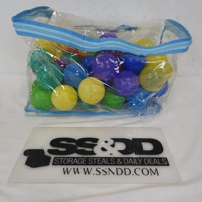Fisher-Price 250 Play Balls - 2.5 Multi-Colored, Missing Most Balls, Used