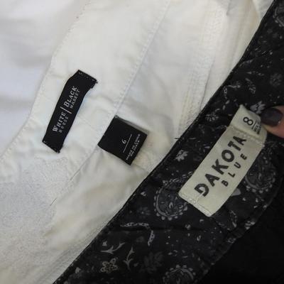 5 Shorts (2, 6, 6, 8, 32) & 1 Pair Pants (Med) all White/Gray/Black "Guess"