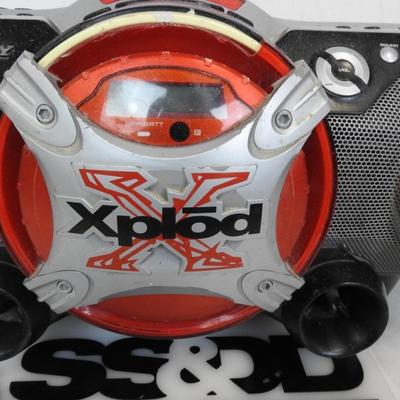Sony XPLOD Cassette/CD/Radio w/ Power Drive Woofer, CD Cover Broken - WORKS