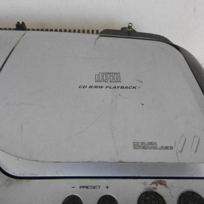 Sony XPLOD Cassette/CD/Radio w/ Power Drive Woofer, CD Cover Broken - WORKS