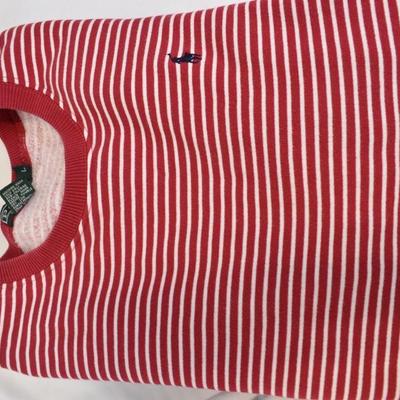 2 Sweatshirts: White UofU Hoodie, & Ralph Lauren Striped Sweatshirt. Both Large
