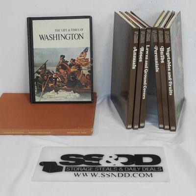 8 Non-Fiction Hardcover Books: Washington, Hawaii, & Gardening - Vintage