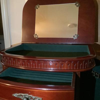 Jewelry chest- wooden on legs