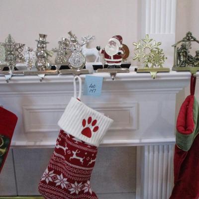 Various Holiday Stocking Holders