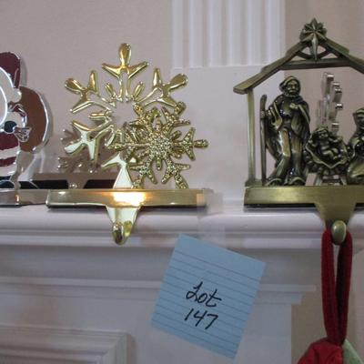 Various Holiday Stocking Holders