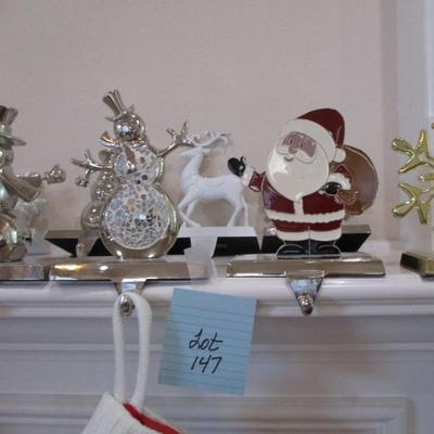 Various Holiday Stocking Holders