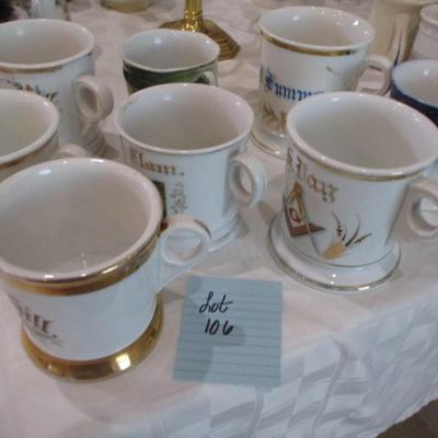 Vintage Porcelain Shaving Mugs