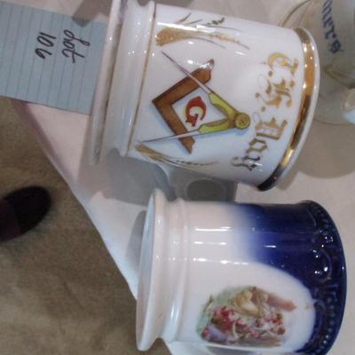 Vintage Porcelain Shaving Mugs