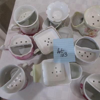 Vintage Porcelain Shaving Mugs