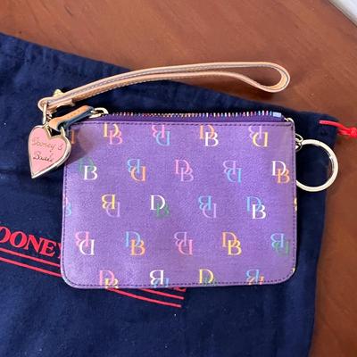 DOONEY & BOURKE Leather Crescent Tote and Wristlet Wallet