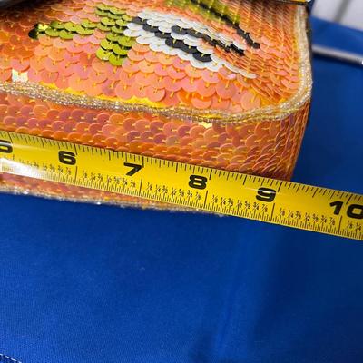 Vintage NWT Fendi Multicolor Sequins Baguette Shoulder Bag