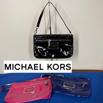 Michael Kors 3 Piece Patent Leather Purse Lot