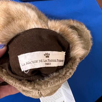Faux Fur 3 Piece Lot By La Maison De La Fausse Fourrure + Hat Box