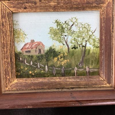 Lot. 6443. Four Small Paintings and Prints