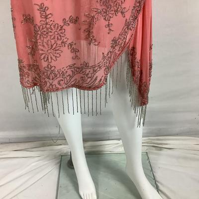 300 Antique Original Art Deco Sequined Flapper Dress
