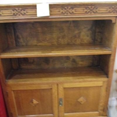 Oak Book Cabinet