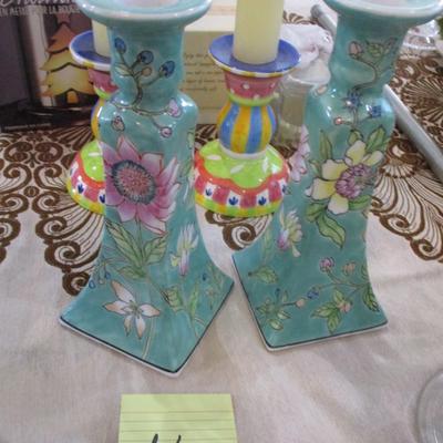 Assorted Candles & Candlesticks
