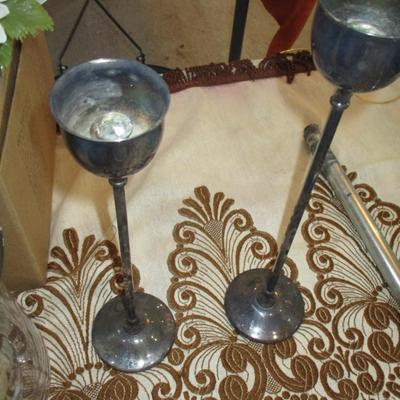 Assorted Candles & Candleholders