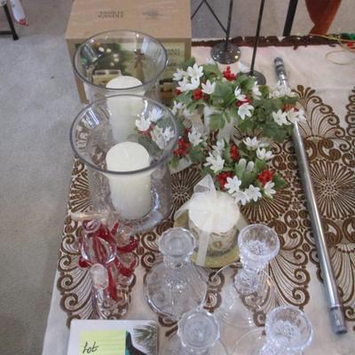 Assorted Candles & Candleholders