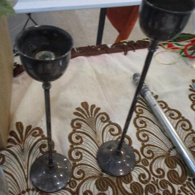 Assorted Candles & Candleholders