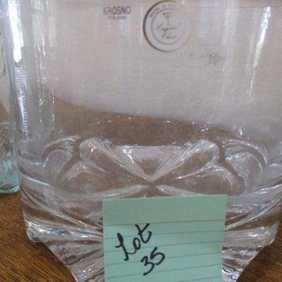 Crystal Award Bowl, Glass Jars