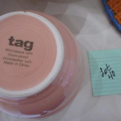 Tag Bowls-Pink